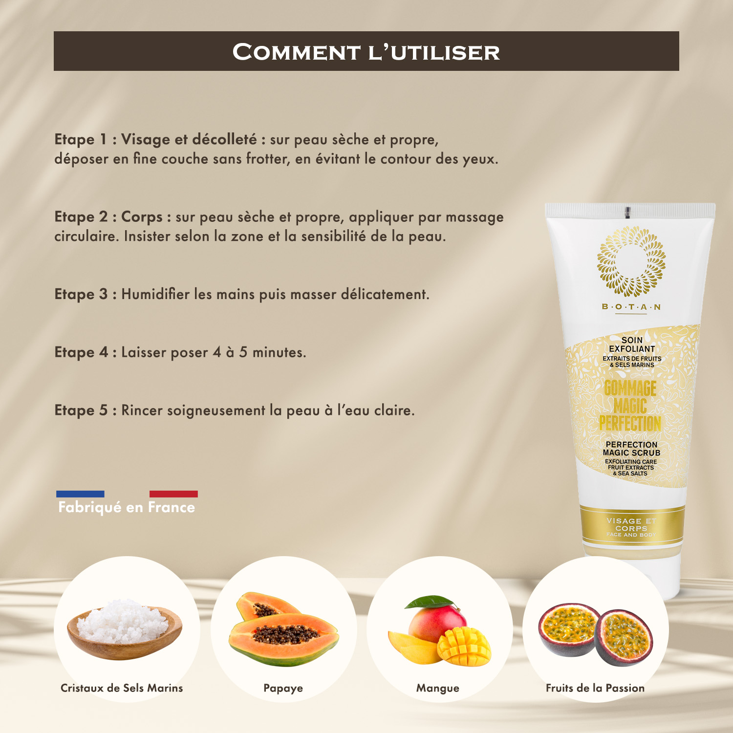 gommage enzymatique mécanique mode d'emploi