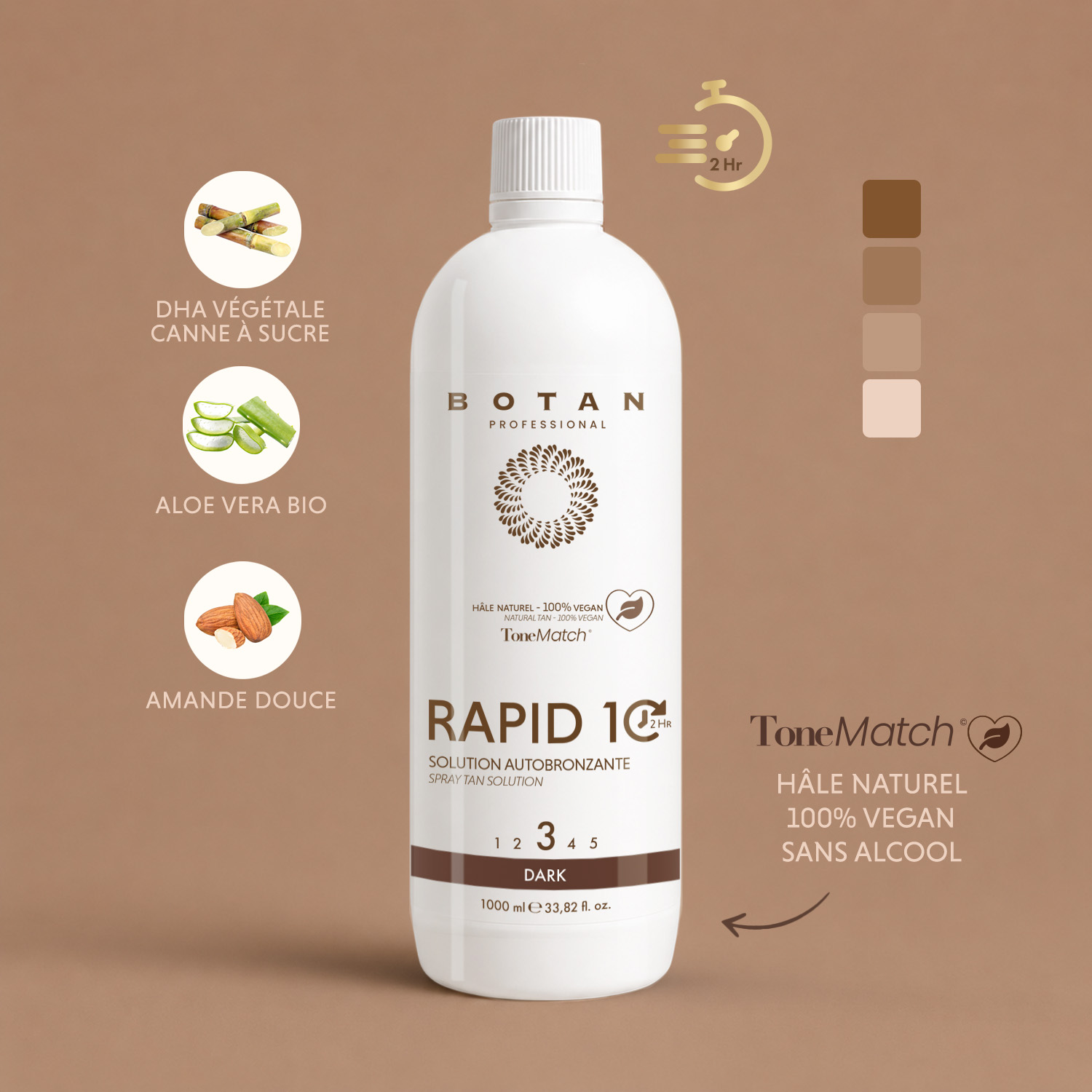 lotion spray tan rapid 10 amande douce