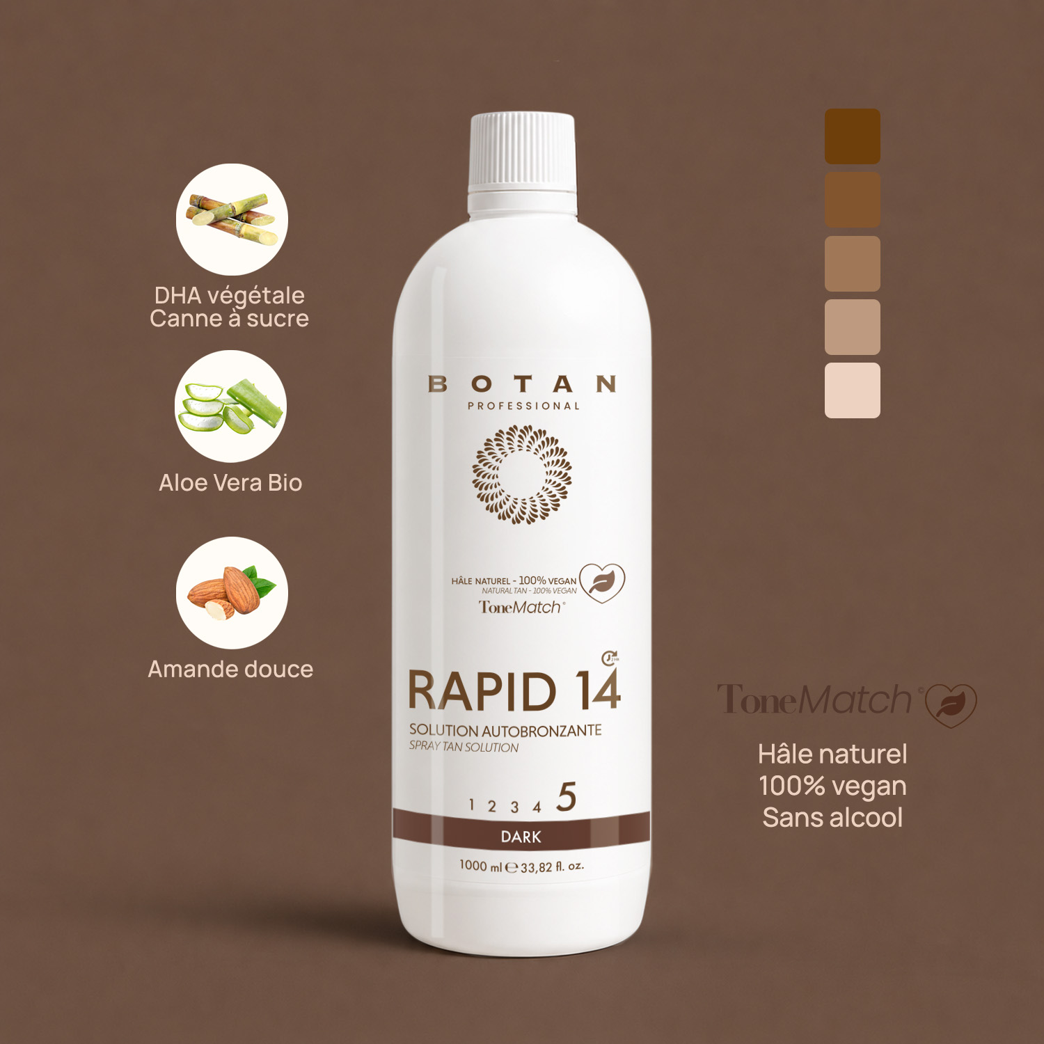 lotion rapid 14 spray tan hale naturel