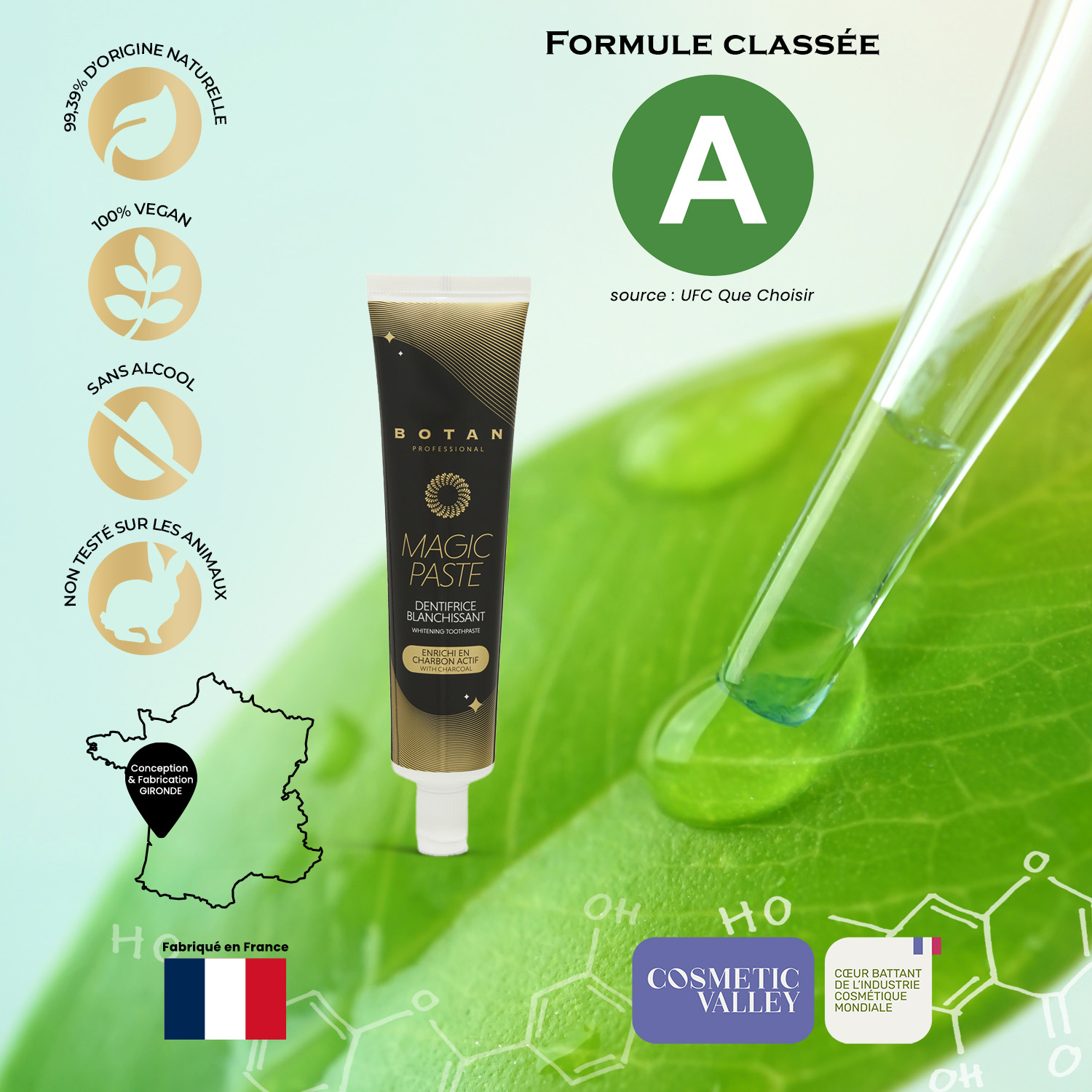 dentifrice blanchissant fabriqué en france