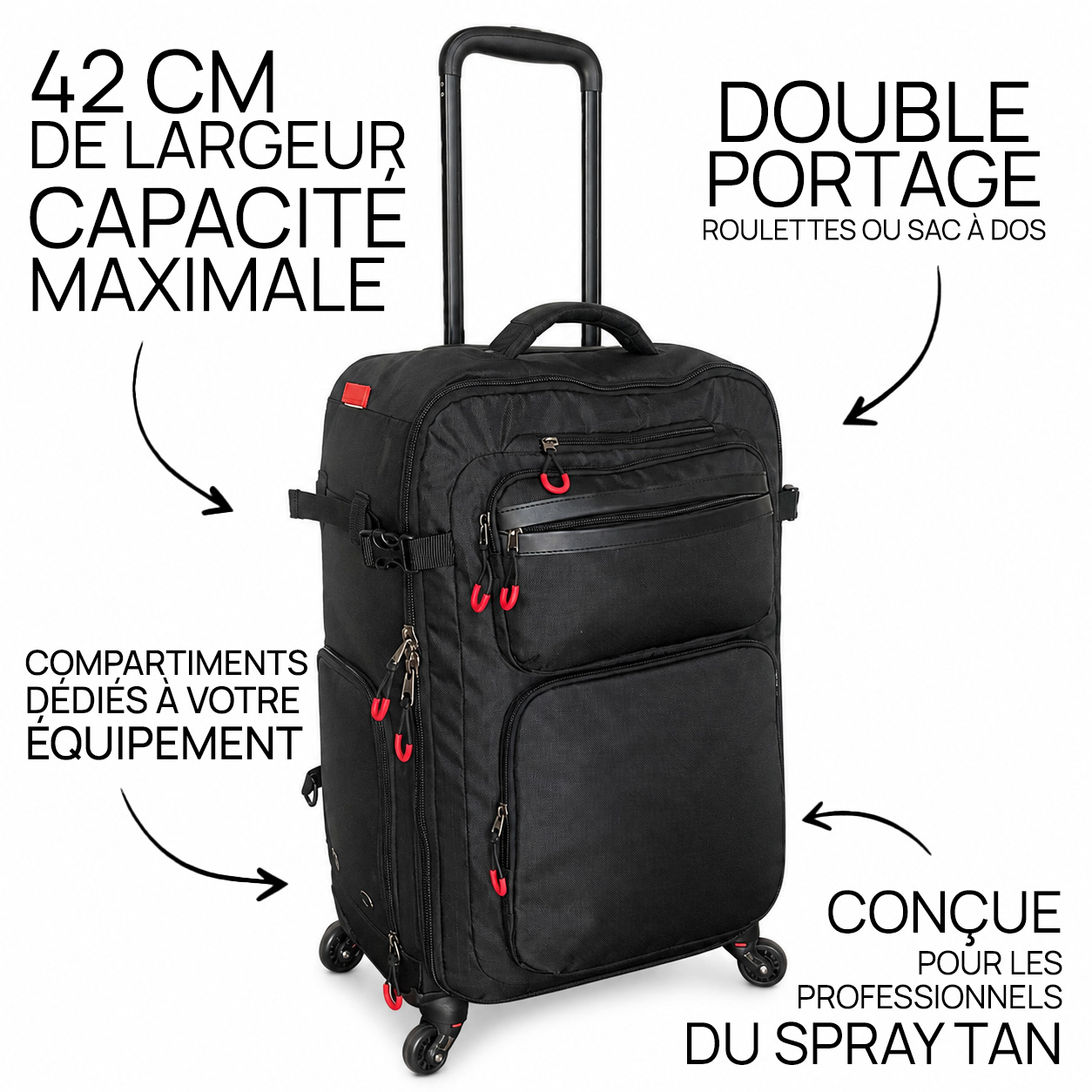 valise spray tan à domicile