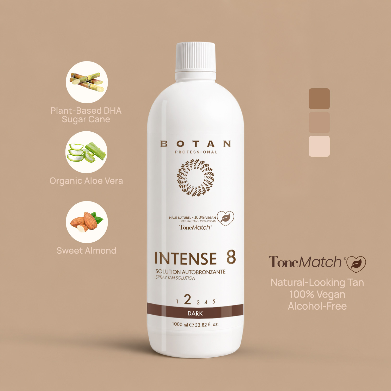 intense 8 spray tan lotion natural tan
