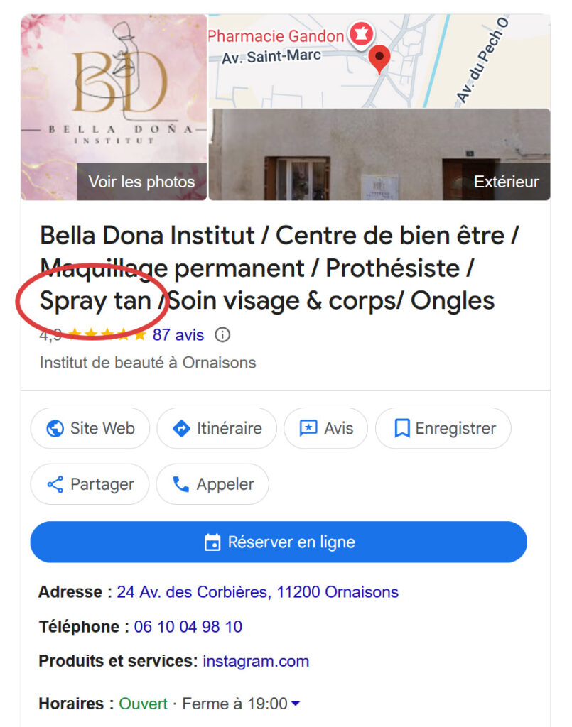 google maps bella dona