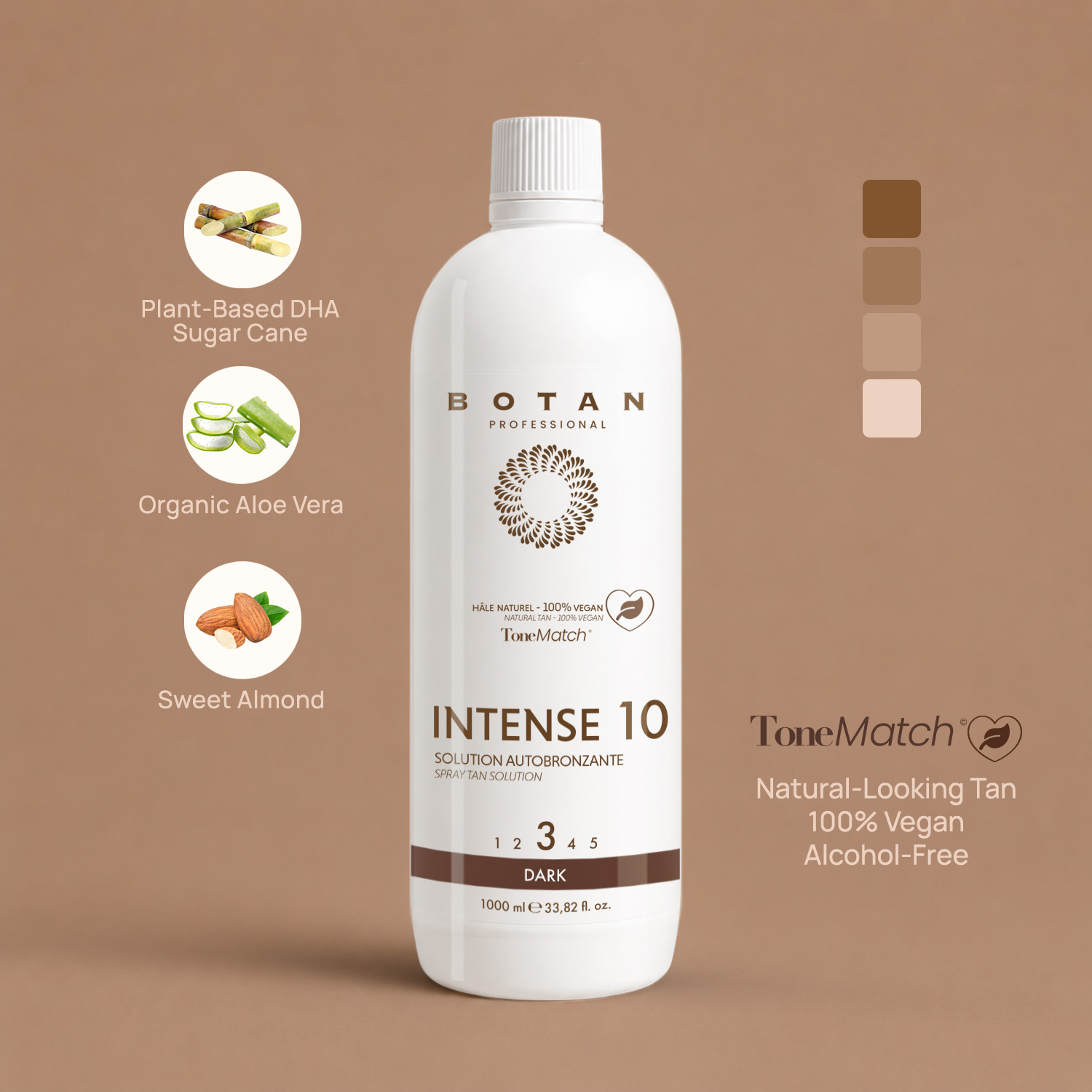 intense 10 spray tan lotion natural tan