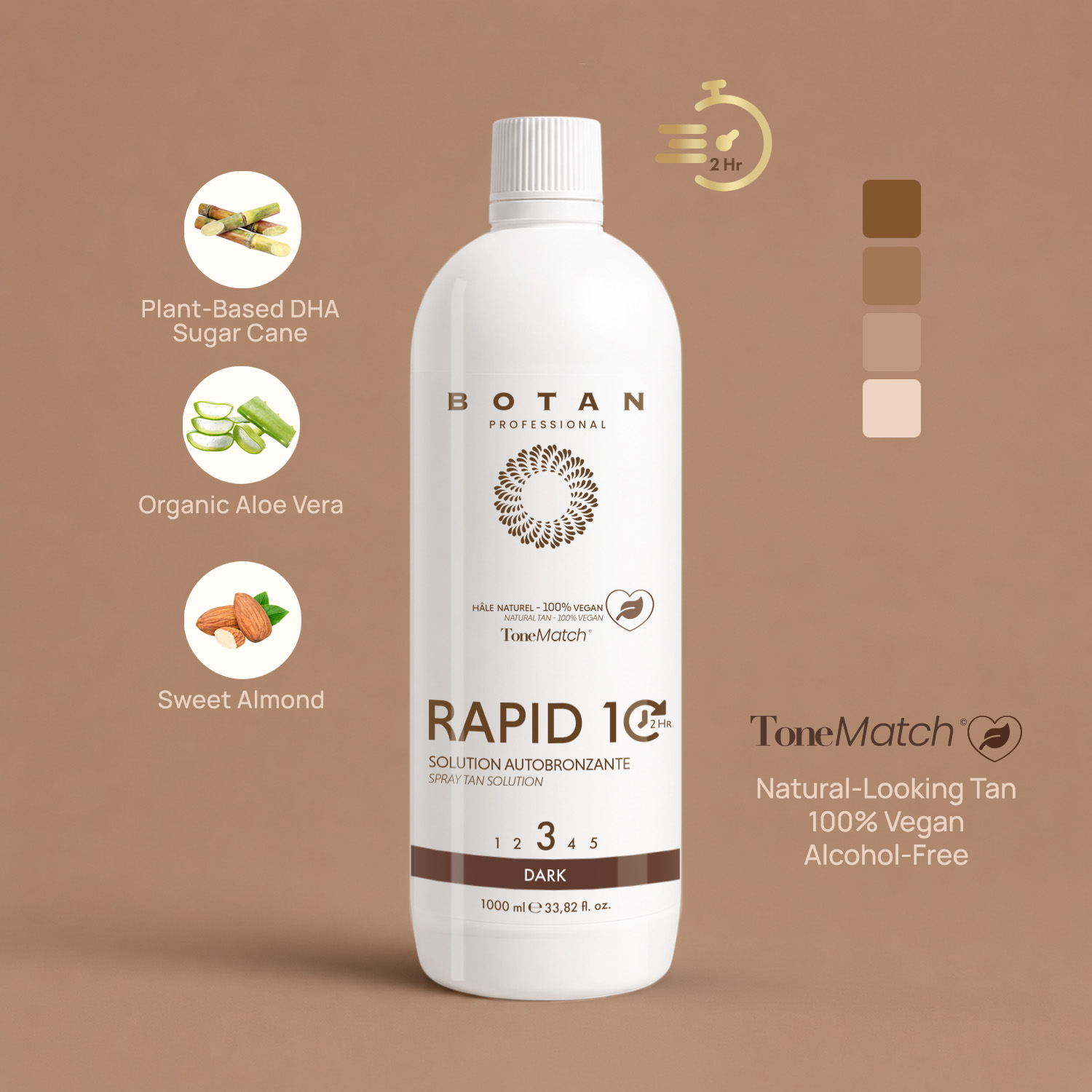 rapid 10 spray tan lotion natural tan