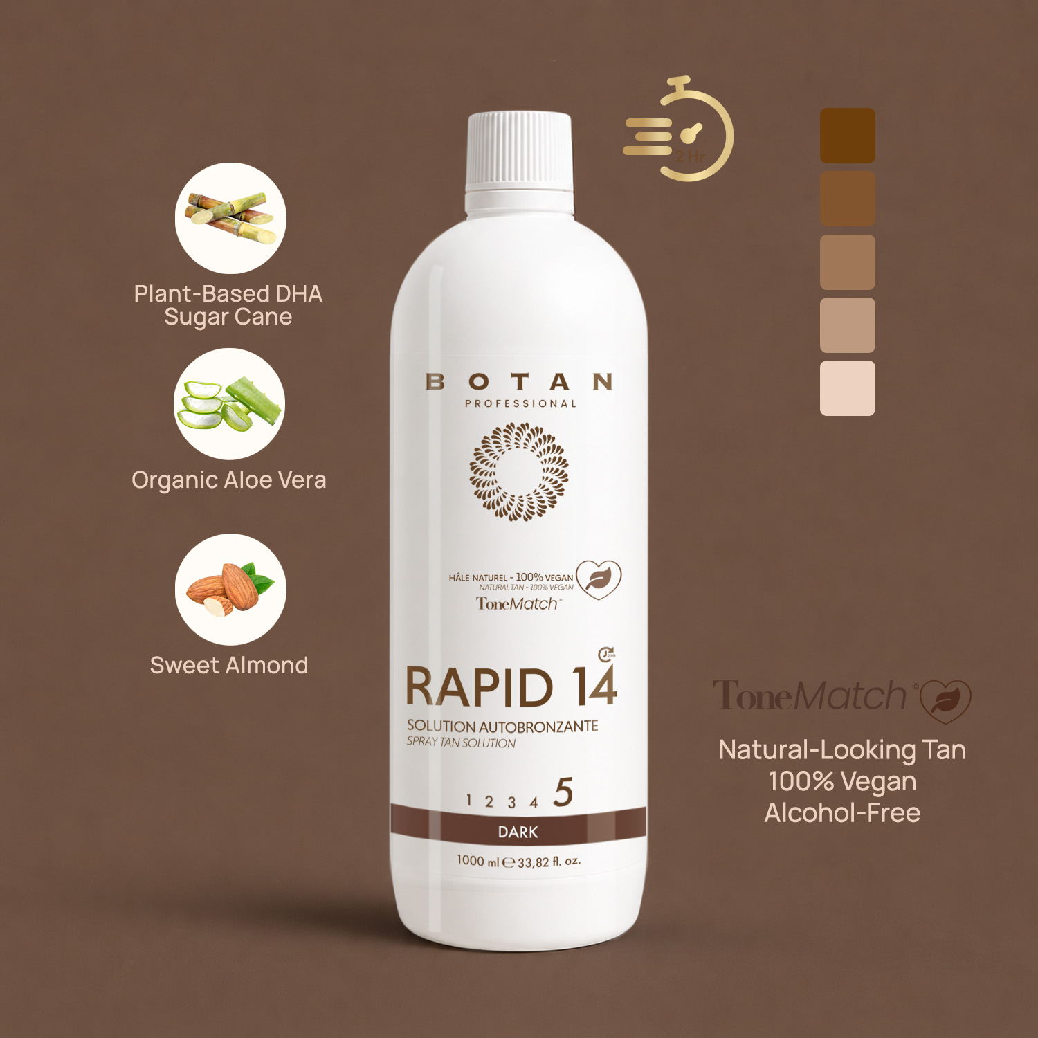 rapid 14 spray tan lotion natural tan