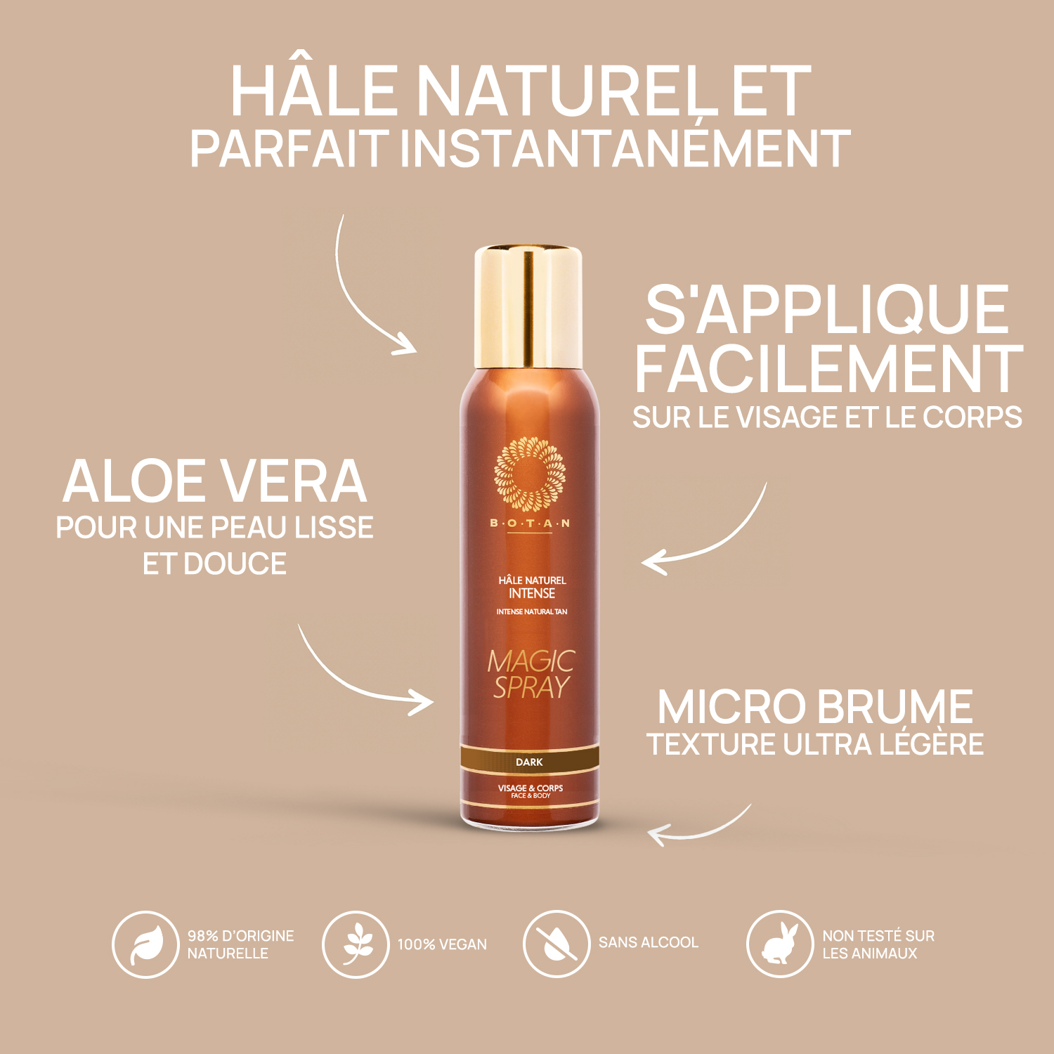 spray bronzant intense hâle naturel