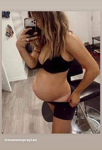 Résultats Spray Tanning Femme enceinte