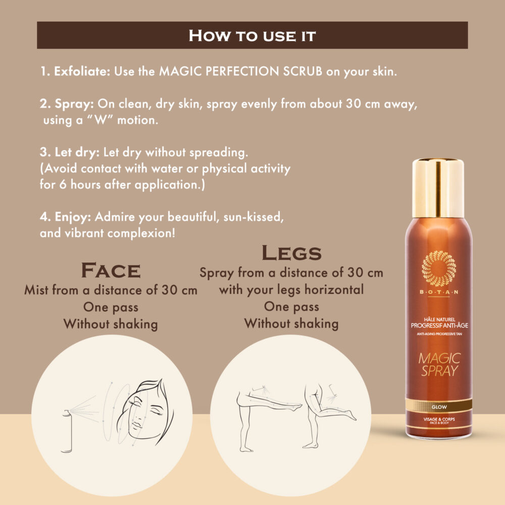 progressive self-tanning spray how to use it