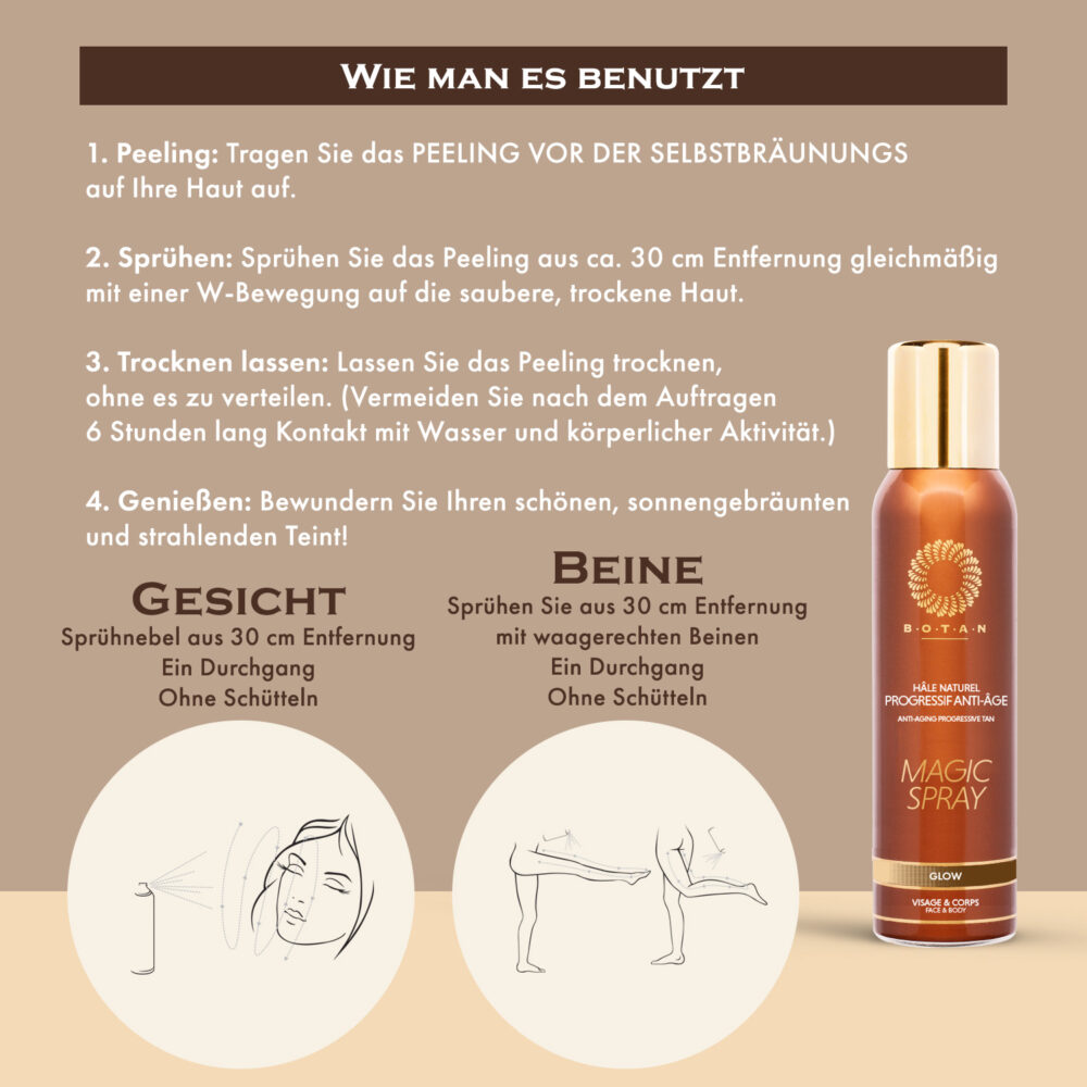 anti-age selbstbraunungsspray wie man es benutzt