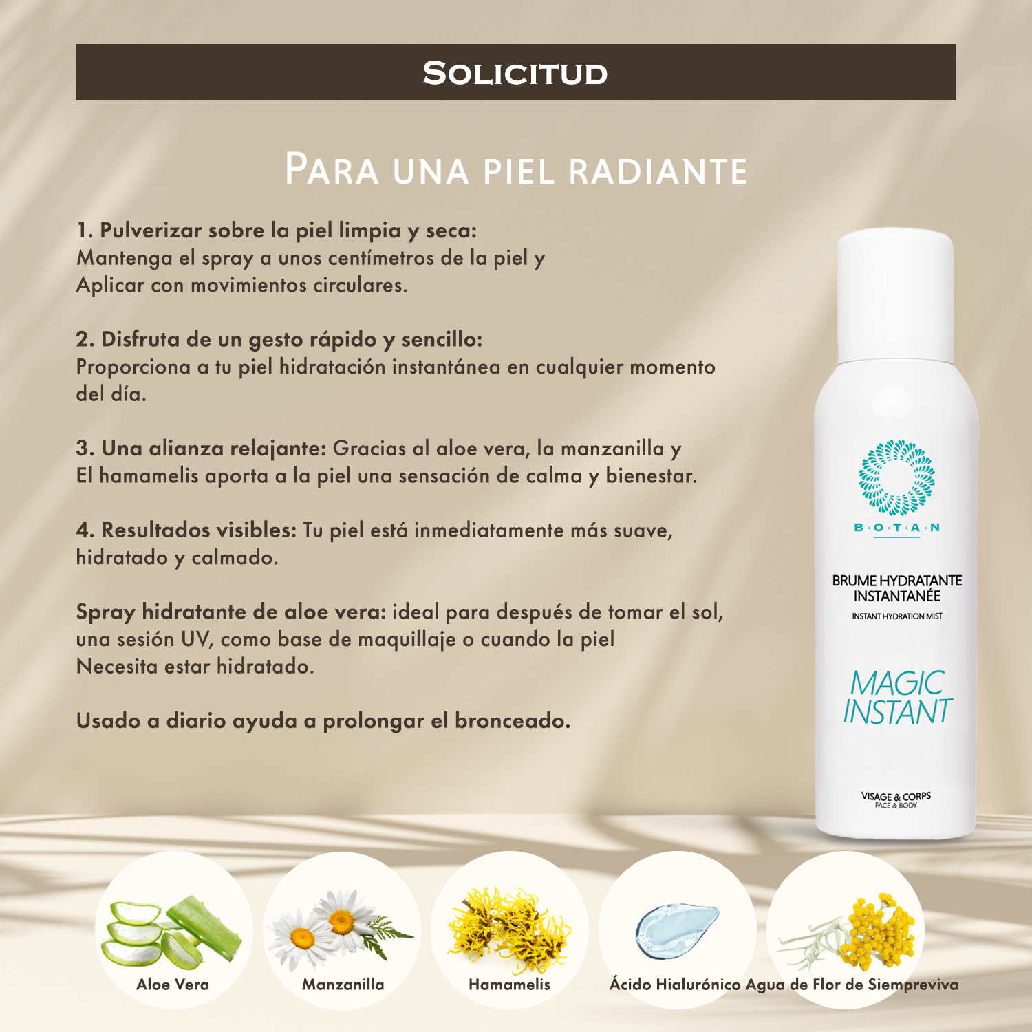 aplicacion bruma hidratante